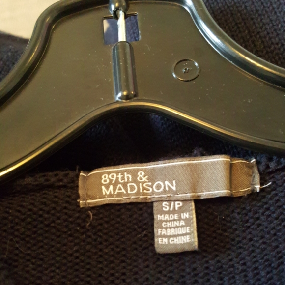 89th & Madison navy hooded sweater - Picture 3 of 3